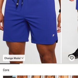 Fabletics Men's Vibrant Blue Athletic Shorts